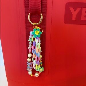 Colorful Beaded Keychain Accessory